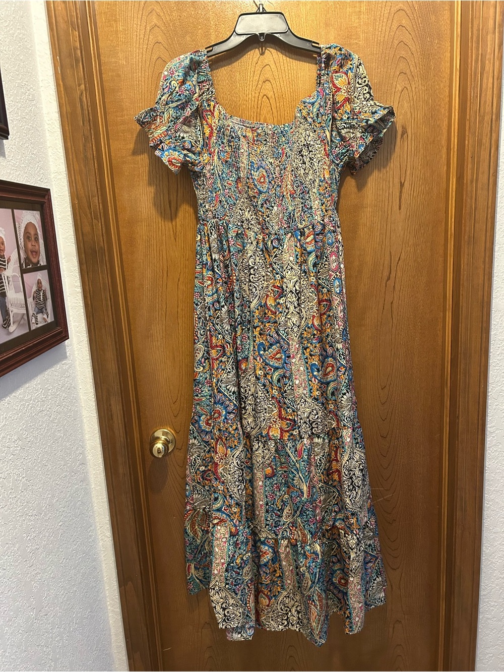 Bohemian Paisley Tiered Maxi Dress - Multicolor